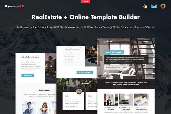 Marketing email estate real